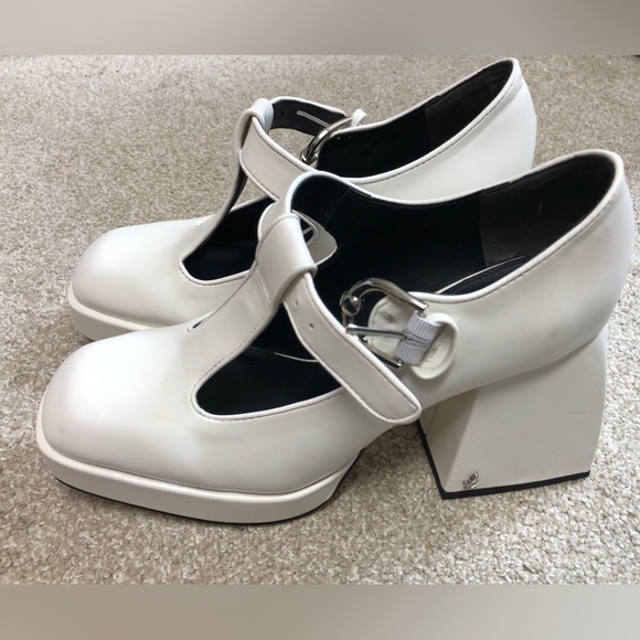 Circus.ny white platform Mary Jane block heels - Picture 2 of 7